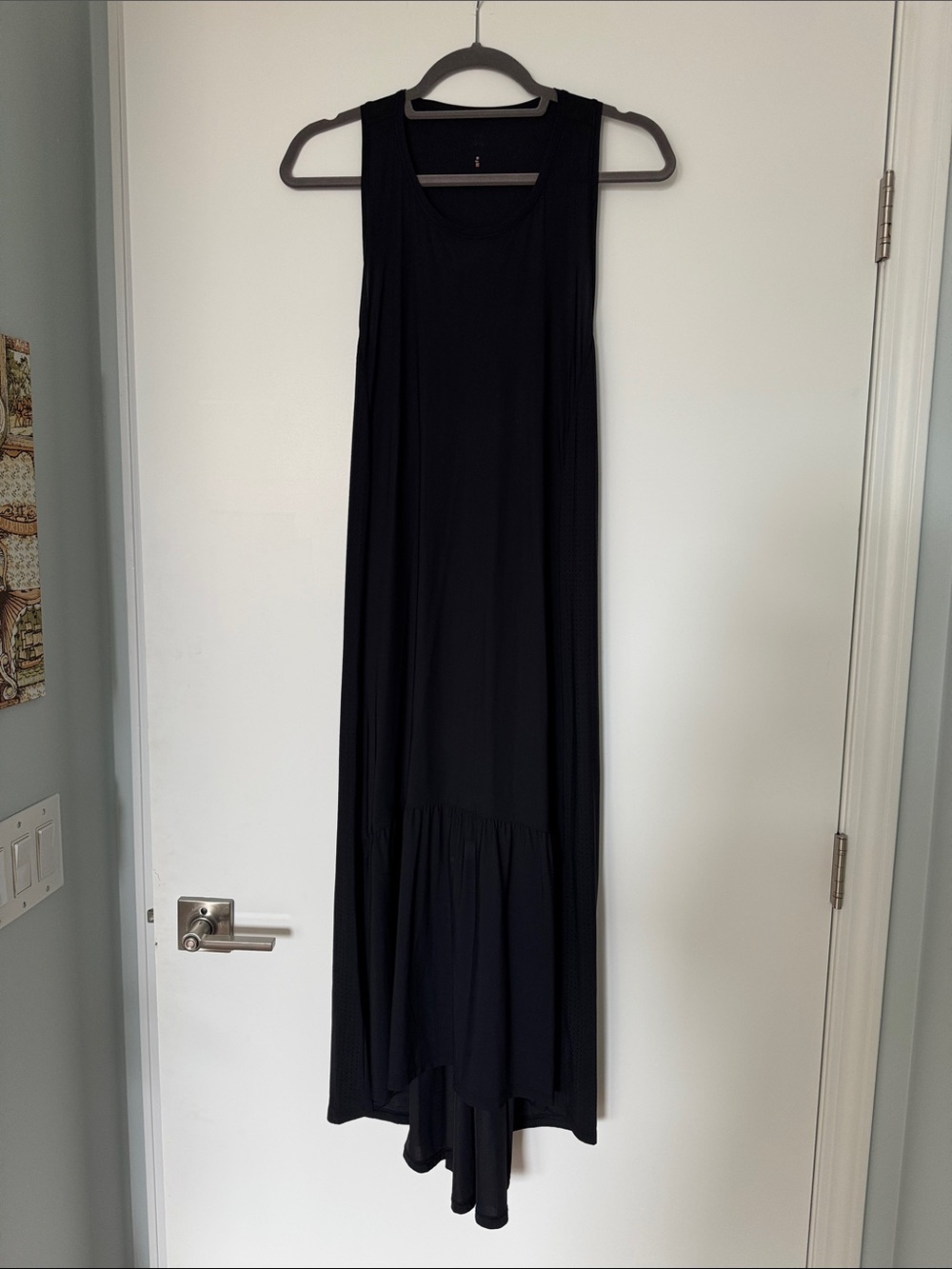 Sweaty Betty Black Sleeveless High-Low Maxi Dress